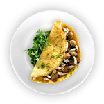 Spinach & Mushroom Omelette 